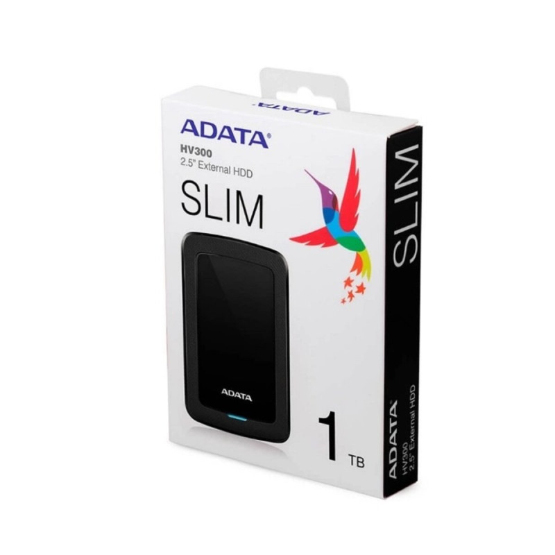 PHD External 2.5'' ADATA USB 3.2 Gen. 1 DashDrive Durable HV300 1TB Black (AHV300-1TU31-CBK)