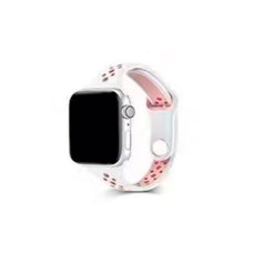 Ремінець для годинника Apple Watch Small Waist two colors 38/40/41mm White-Pink (SmWaist38-White-Pink)