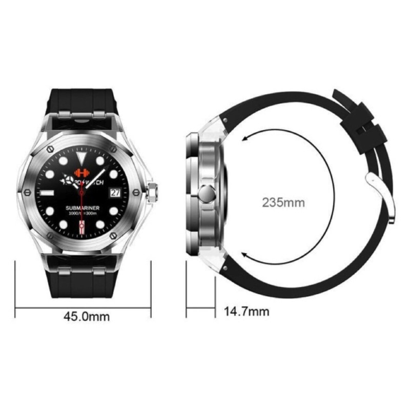 Смарт-годинник HOCO Y13 Smart sports watch space black (6931474795212)