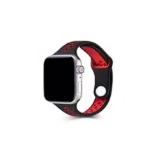 Ремінець для годинника Apple Watch Small Waist two colors 42/44/45/49mm Black-Red (SmWaist42-Black-Red)