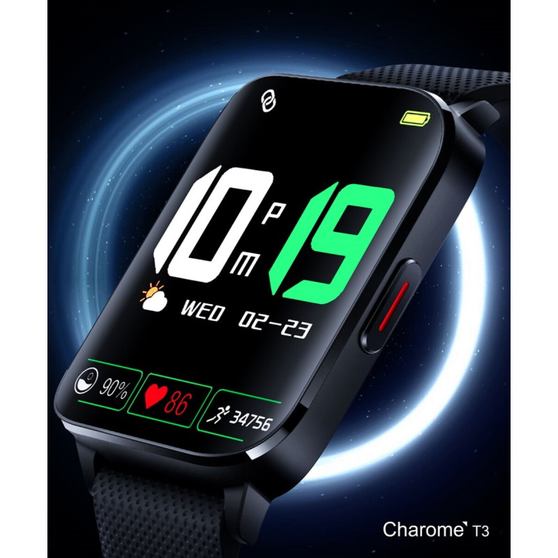 Смарт-годинник CHAROME T3 Sincerity Smart Watch Black (6974324910069)