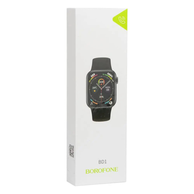 Смарт-годинник Borofone BD1 smart sports watch(call version) Bright Black (BD1BB)