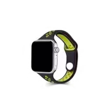 Ремінець для годинника Apple Watch Small Waist two colors 42/44/45/49mm Black-Yellow (SmWaist42-Black-Yellow)