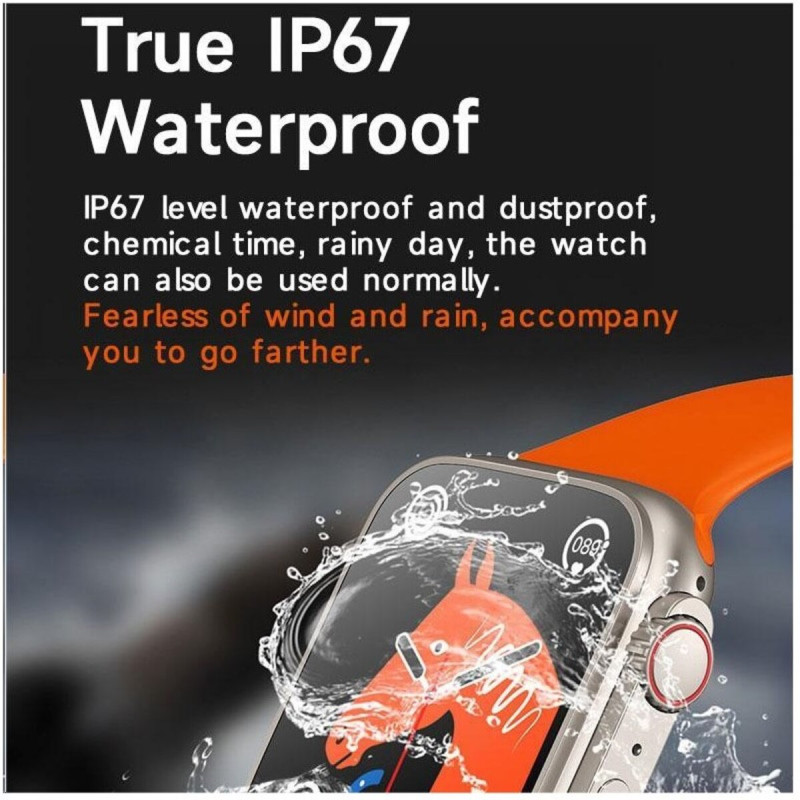 Смарт-годинник BIG S10 Pro Ultra 2 IP67+GPS Orange (BIGS10POrange)