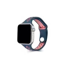 Ремінець для годинника Apple Watch Small Waist two colors 38/40/41mm Blue-Pink (SmWaist38-Black-Pink)