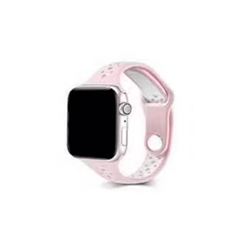 Ремінець для годинника Apple Watch Small Waist two colors 42/44/45/49mm Pink-White (SmWaist42-Pink-White)