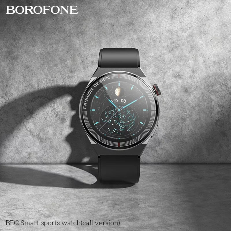 Смарт-годинник Borofone BD2 Smart sports watch(call version) Black (BD2BB)