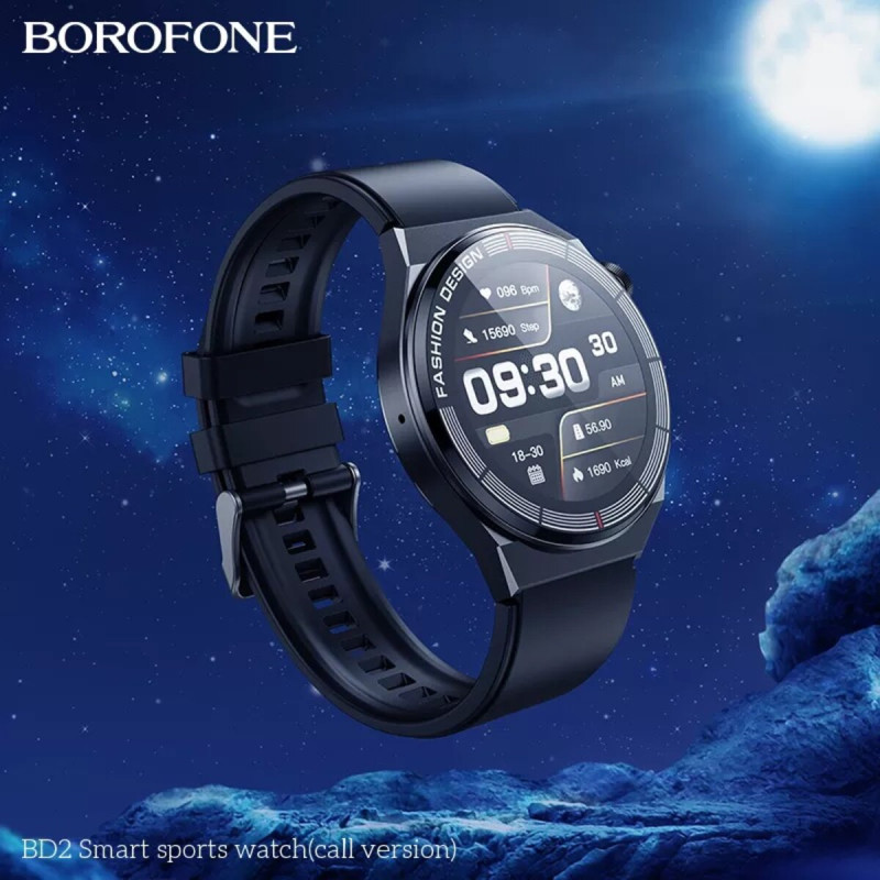 Смарт-годинник Borofone BD2 Smart sports watch(call version) Black (BD2BB)
