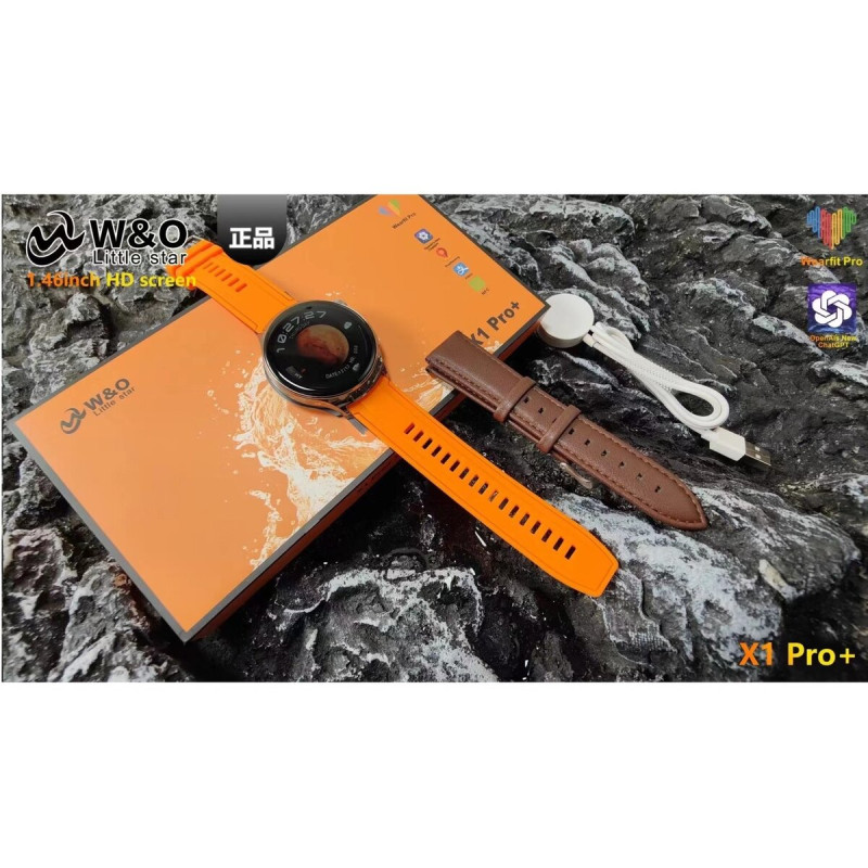 Смарт-годинник W&O X1 Pro+ IP67 Black (W&OX1ProBlack)