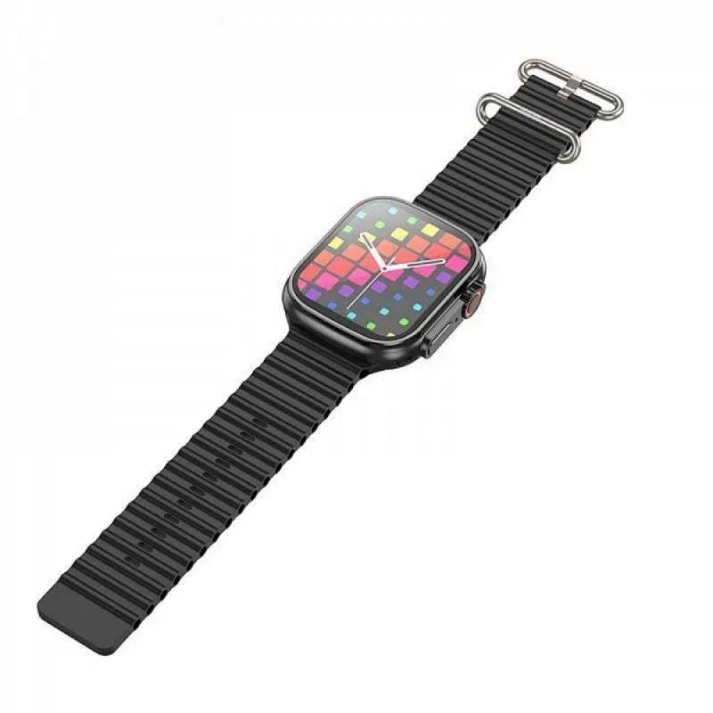 Смарт-годинник HOCO Y12 Ultra smart sports watch(call version) Black (6931474791986)