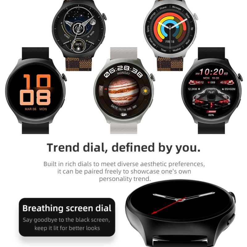Смарт-годинник Howear Watch 4 Pro Amoled+IP67 Grey (HowearW4Grey)