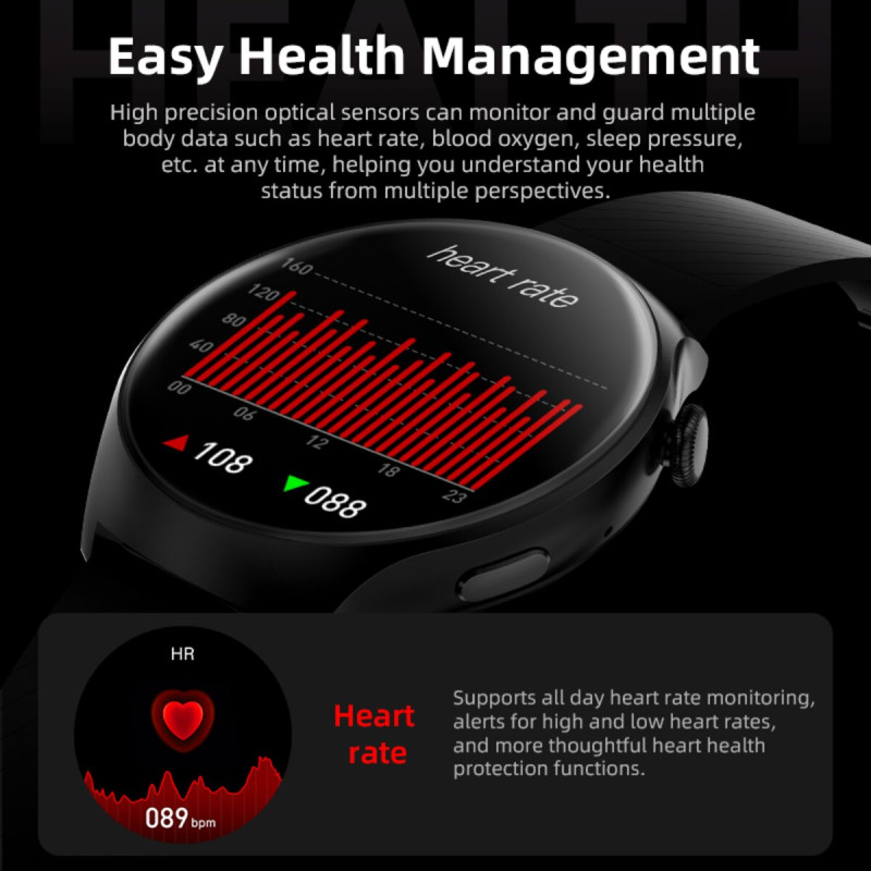 Смарт-годинник Howear Watch 4 Pro Amoled+IP67 Grey (HowearW4Grey)