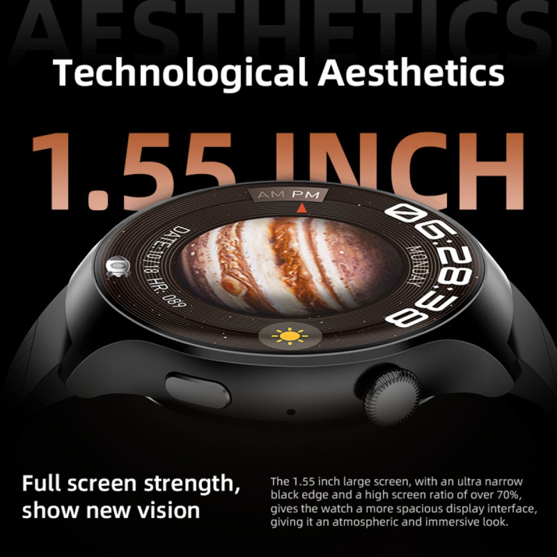 Смарт-годинник Howear Watch 4 Pro Amoled+IP67 Grey (HowearW4Grey)