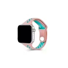 Ремінець для годинника Apple Watch Small Waist two colors 38/40/41mm Pink-Green (SmWaist38-Pink-Green)