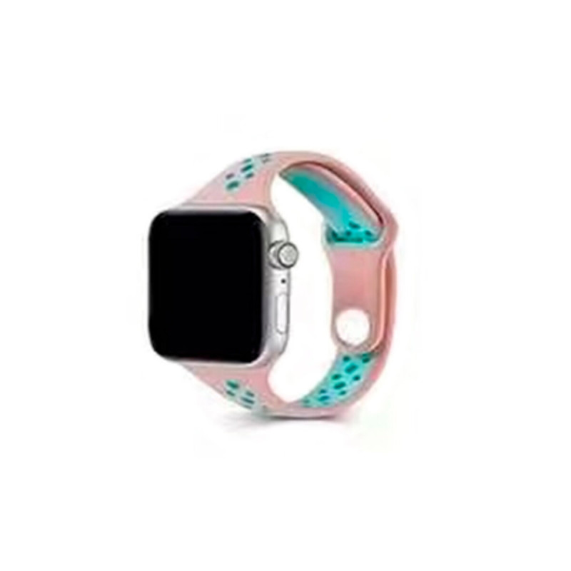 Ремінець для годинника Apple Watch Small Waist two colors 38/40/41mm Pink-Green (SmWaist38-Pink-Green)