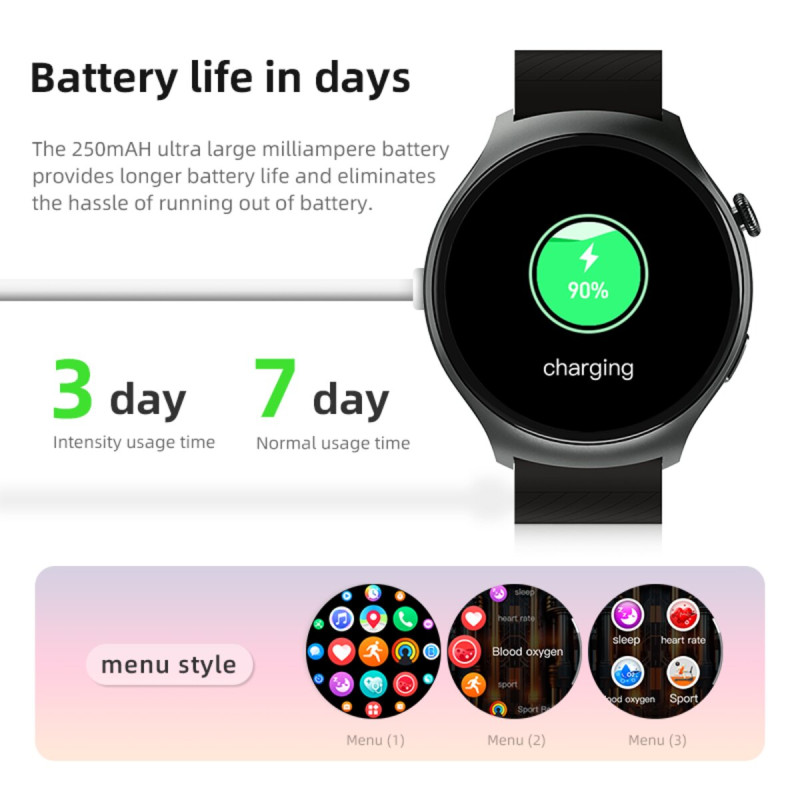 Смарт-годинник Howear Watch 4 Pro Amoled+IP67 Grey (HowearW4Grey)