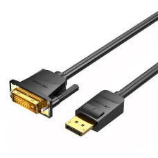 Кабель Vention DP to DVI Cable 2M Black (HAFBH) (HAFBH)