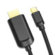Кабель Vention Type-C to HDMI 4K 30Hz Cable 1.5M Black (CGUBG) (CGUBG)