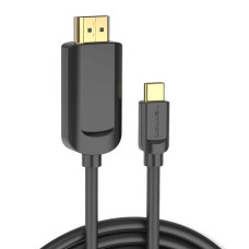 Кабель Vention Type-C to HDMI 4K 30Hz Cable 1.5M Black (CGUBG) (CGUBG)