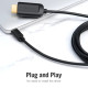 Кабель Vention Type-C to HDMI 4K 30Hz Cable 1.5M Black (CGUBG) (CGUBG)