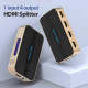Сплітер Vention 1 In 2 Out HDMI Splitter 4K 30Hz Gold Aluminum Alloy Type EU Standard (ACBG0-EU) (ACBG0-EU)