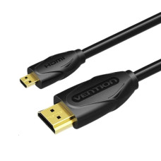 Кабель Vention Micro HDMI-HDMI 4K Cable 1M Black (VAA-D03-B100) (VAA-D03-B100)