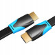 Кабель Vention Flat HDMI v2.0 Cable Плоский 2M Black (VAA-B02-L200) (VAA-B02-L200)