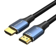 Кабель Vention Cotton Braided HDMI-A Male to Male HD v2.1 Cable 8K 2M Blue Aluminum Alloy Type (ALGLH) (ALGLH)