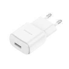 Мережевий зарядний пристрій BOROFONE BA48A Orion single port charger White (BA48AW)