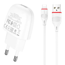 Мережевий зарядний пристрій BOROFONE BA49A Vast power single port charger set(Lightning) White (BA49ALW)