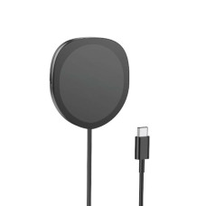 Бездротовий зарядний пристрій BOROFONE BQ12 Core magnetic holder wireless fast charger Black (BQ12B)