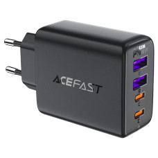 Мережевий зарядний пристрій ACEFAST A61 PD45W GaN (2*USB-C+2*USB-A) charger Black (6974316282754)