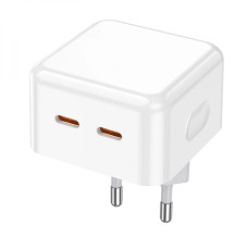 Мережевий зарядний пристрій BOROFONE BA76A Source dual port PD35W(2C) charger White (BA76AW)