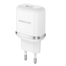 Мережевий зарядний пристрій BOROFONE BA36A High speed single port QC3.0 charger set 18W(Type-C) White (BA36ACW)