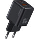 Мережевий зарядний пристрій Usams US-CC189 PD30W+QC3.0 A+C Dual-port Fast Charger (EU)--X-ron Series Black (CC189TC01)