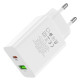 Мережевий зарядний пристрій BOROFONE BA56A Lavida dual port PD20W+QC3.0 charger White (BA56AW)