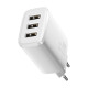 Мережевий зарядний пристрій Baseus Compact  Charger 3U 17W EU White (CCXJ020102)