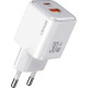 Мережевий зарядний пристрій Usams US-CC189 PD30W+QC3.0 A+C Dual-port Fast Charger (EU)--X-ron Series White (CC189TC02)