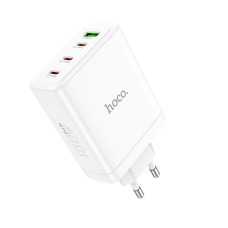 Мережевий зарядний пристрій HOCO N31 Leader PD100W four-port(3C1A) fast charger White (6931474784179)