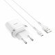 Мережевий зарядний пристрій HOCO C12Q Smart QC3.0 charger set(Micro) 18W White (6931474716286)