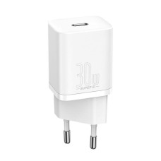 Мережевий зарядний пристрій Baseus Super Si quick charger IC 30W EU White (CCSUP-J02)