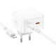 Мережевий зарядний пристрій BOROFONE BA76A Source dual port PD35W(2C) charger set(C to iP) White (BA76ACLW)