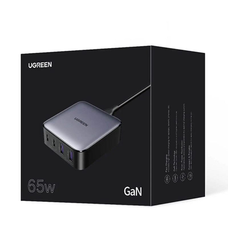 Зарядний пристрій UGREEN CD327 Nexode 65W Desktop Charger EU (UGR-90747) (UGR-90747)