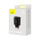 Мережевий зарядний пристрій Baseus Compact  Charger 3U 17W EU Black (CCXJ020101)