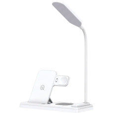 Бездротовий зарядний пристрій Usams US-CD195 15W 4in1 Wireless Charging Holder With Table Lamp (CD195WXC01)