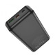 Зовнішній акумулятор HOCO J102A Cool figure PD20W+QC3.0 power bank(20000mAh) Black (6931474783622)