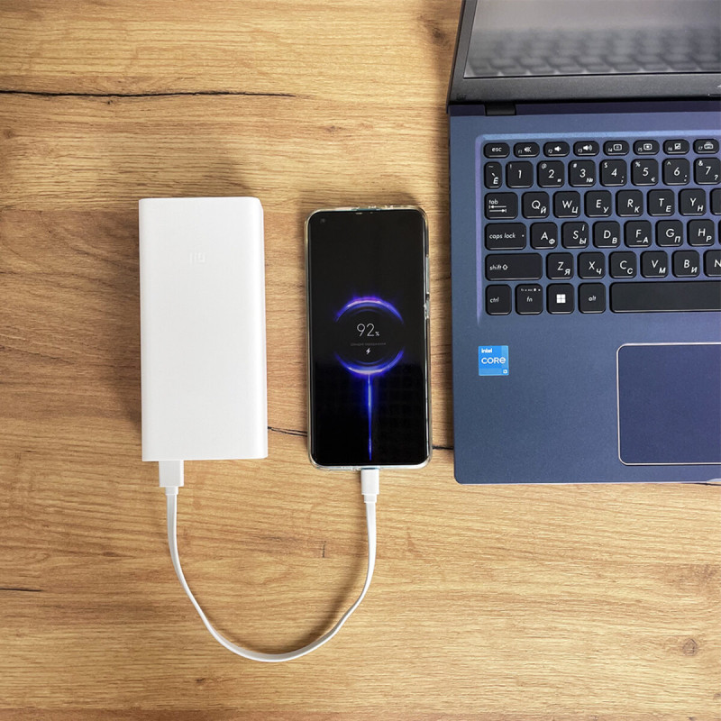 Зовнішній акумулятор Xiaomi Mi Power Bank 3 30000mAh 24W Fast Charge PB3018ZM White (VXN4307CN)